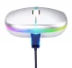 Bezvadu Bluetooth optiskā RGB LED pele ar akumulatoru, rose gold