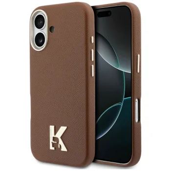 Karl Lagerfeld Karl Head Logo MagSafe чехол для iPhone 17 – коричневый