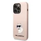 Чехол Karl Lagerfeld Silicone Choupette для iPhone 14 Pro Max - розовый