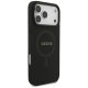 Guess Saffiano Classic Logo MagSafe vāciņš iPhone 17 Pro Max, Melns