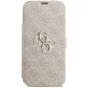 Guess Book 4G Metal Logo atverams vāciņš iPhone 17 Pro Max Pink