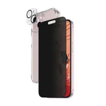 PanzerGlass Privacy Bundle 3in1 caurspīdīgs korpuss + privātuma stikls kameras vāciņš iPhone 15 | transparent...