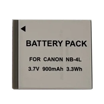 Аккумулятор Extra Digital для Canon NB-4L, 3.7V 900mAh