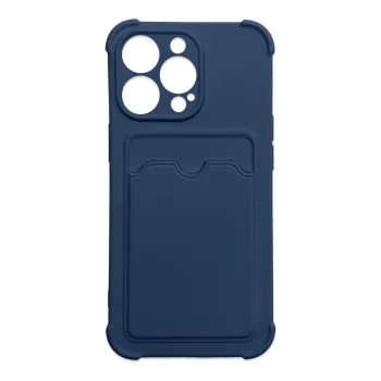 Apple iPhone XS Max 6.5" Silicone Wallet Card Case, Blue | Silikona Vāciņš Maciņš Apvalks Bampers