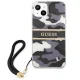 Чехол Guess Camo Strap для iPhone 13 6.1\" черный