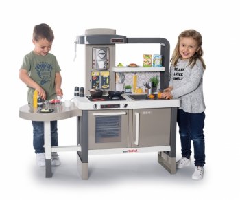 Smoby Tefal Evo Bērnu Rotaļu Spēļu Virtuve ar Piederumiem 40 gab. | Toy Kitchen Set For Children with Accessories
