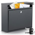 Почтовый ящик Humberg HM-860 настенный, 37,5x30,5x12 см, черный