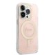 Apple iPhone 14 Pro 6.1\" Guess 4G Print MagSafe Case Cover (GUBPP14LH4EACSP) + Charger, Pink