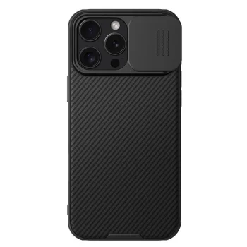 Nillkin iPhone 16 Pro Max vāciņš Camshield Pro, melns
