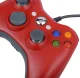 Vadu spēļu kontrolieris Xbox 360 un PC ar dubulto vibrāciju, sarkans