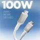 Кабель Spigen EB10020CC USB-C на USB-C 100W 200см - Белый