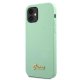 Apple iPhone 12 mini 5.4\'\' Guess Metal Logo Script Case Cover (GUHCP12SLSLMGGN), Green