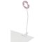 24 LED Desk Lamp with Clip, White/Pink
