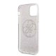 Guess GUHCN58PCUGLPI iPhone 11 Pro rozā cietais korpuss 4G Circle Glitter | pink hard case