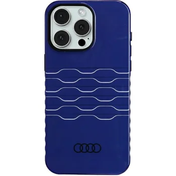 Audi iPhone 15 Pro Max чехол IML MagSafe, синий