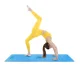 4FIZJO Non-Slip Yoga Mat 4 mm, Blue