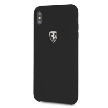 Ferrari iPhone XS Max vāciņš Silicone Off Track, melns