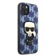 Karl Lagerfeld Monogram Ikonik Patch vāciņš iPhone 13 6.1\", zils