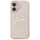 Guess IML Heart Case for iPhone 16 - Pink
