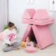 Ecotoys TMSRT-14 Modulārs bērnu dīvāns no 8 daļām, rozā