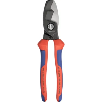 KNIPEX 95 12 200 Cable Shears with Double Cutting Edge, 200 mm
