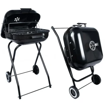 Saliekams dārza grills uz riteņiem HQ