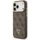 Чехол Guess 4G PU Triangle Logo & Stand Camera MagSafe для iPhone 17 Pro Max - коричневый
