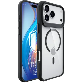 Чехол 3Mk Protection для iPhone 17 Pro Max Satin Armor MagCase, прозрачный черный