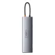 Baseus Metal Gleam 11in1 multifunctional USB Type C HUB - 3x USB 3.2 Gen 1 5Gbps / USB Type C PD 100W / 3.5 mm mini...