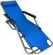 Adjustable Folding Beach and Garden Lounger Chair, Light Blue