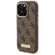 Guess iPhone 16 Pro Max Case 4G Logo Plate MagSafe, Brown