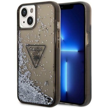Guess Liquid Glitter Palm vāciņš iPhone 14 6.1" Black