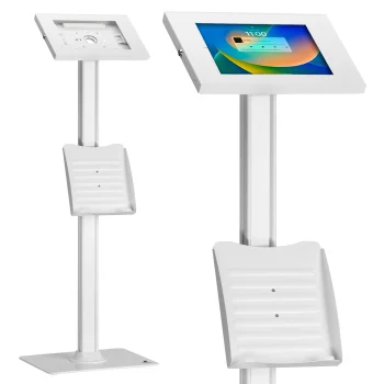 Напольная стойка для планшета Maclean MC-476W 9.7"-11", белая