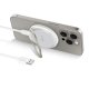Tech-Protect QI15W-A33 induktīvā lādētājs ar MagSafe un statīvu ar USB-A / USB-C kabeli - balts