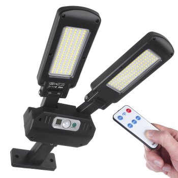 Maclean MCE447 LED saules ielas lampa ar kustības sensoru un pulti, 5W, IP54