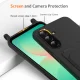 Samsung Galaxy A37 5G TPU vāciņš ar kartes kabatu un siksnu - Melns