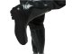 Waterproof fishing waders with boots and adjustable suspenders, size 43, black