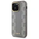 Чехол DKNY для iPhone 14 Pro Max Leather Checkered Mono Pattern MagSafe, бежевый