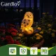 Gardlov saules bateriju dārza lampa, pūce, silta balta gaisma
