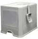 Covered Cat Litter Box with Pull-Out Drawer and Scoop, Grey