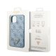 Apple iPhone 13 mini 5.4\'\' Guess 4G Triangle Logo Cardslot Case Cover, Blue