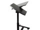 Portable Adjustable Laptop Desktop Table Book Stand on Wheels, Black