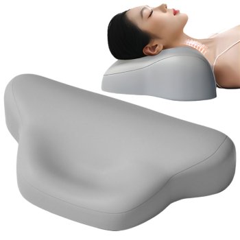 Orthopedic Memory Foam Pillow for Back Sleepers Contoured, Assorted Colors