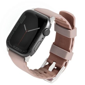 Uniq Pasek Linus Apple Watch Series 4/5/6/7/8/se/se2 38/40/41mm. Airosoft Silicone Różowy/blush Pink