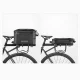 Salokāma velosoma uz bagāžnieka Rockbros A30 ROAD TO SKY 15-30L, melna