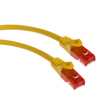 Maclean MCTV-303 Y UTP Cat6 Patchcord tīkla kabelis, 3m, dzeltens
