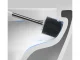 Silicone Toilet Brush 43 cm, White/Gray