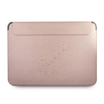 Guess Saffiano Script klēpjdatora ietvars 13", rozā