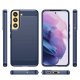 Samsung Galaxy S23 (SM-S911) Carbon Flexible Cover TPU Case, Blue
