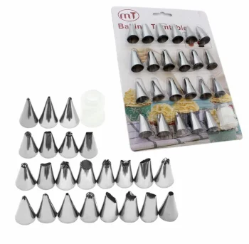 Kūku, kēksu, Cepumu Dekorēšanas Piederumu Komplekts, 24 uzgaļi (špricēm) | Cake Decorating Supplies Kit